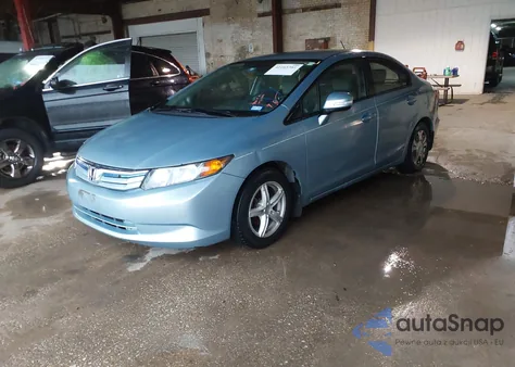 2012 Honda Civic Hybrid из США, поврежденный, VIN JHMFB4F2XCS000227